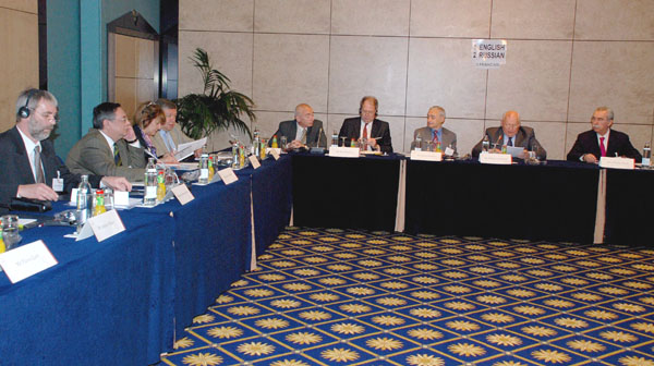 At the 1st meeting of Academic Advisory Council of the New Policy Forum. May 2010