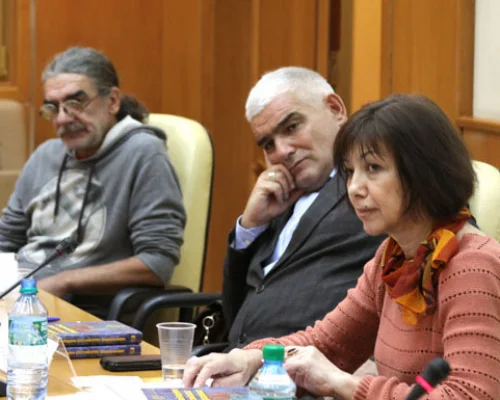 Слева направо: Сергей Рыженков, Андрей Рябов, Ольга Здравомыслова