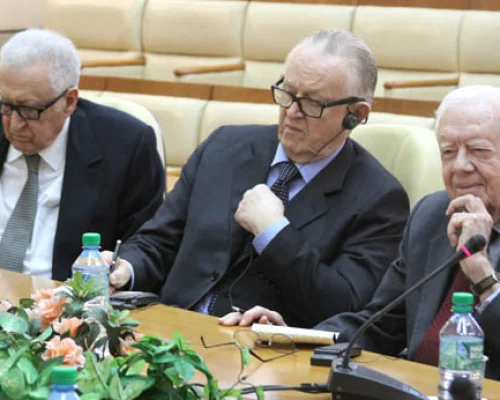 Лахдар Брахими, Мартти Ахтисаари, Джимми Картер