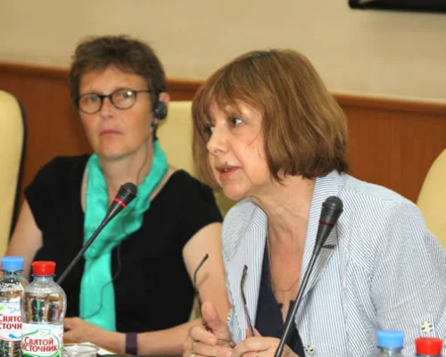 Слева направо: Клаудиа Кроуфорд, Ольга Здравомыслова