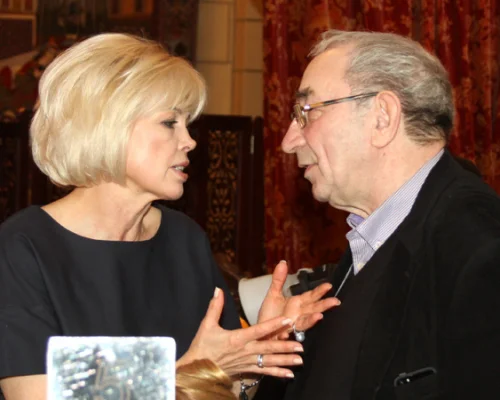 С Ириной Михайловной Горбачевой-Вирганской на 85-летии М.С.Горбачева. 2 марта 2016 г. Фото Д.Белановского