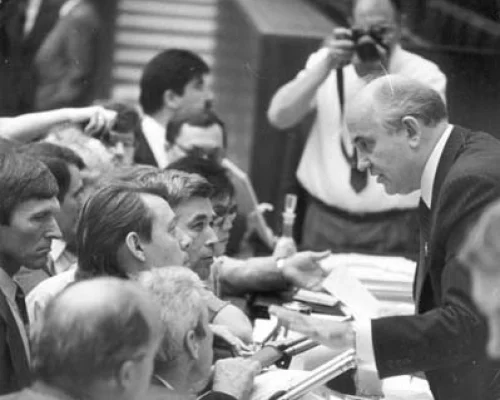 	 М.С.Горбачев в дни работы съезда. Май- июнь 1989 г.