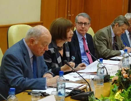 Джек Мэтлок, Ольга Здравомыслова, Томас Лири и Владимир Печатнов