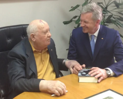 Михаил Горбачев и Кристиан Вульф