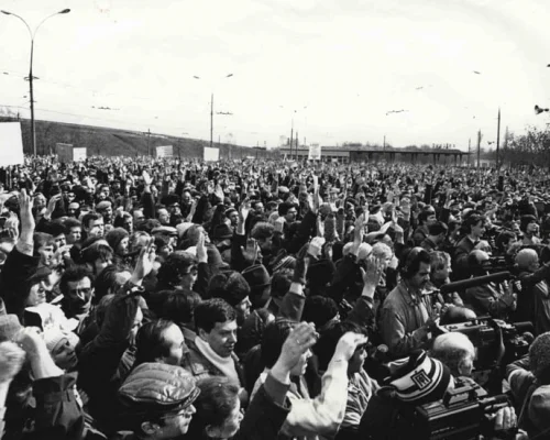 	 Митинг в Лужниках в поддержку съезда народных депутатов. 24 мая 1989