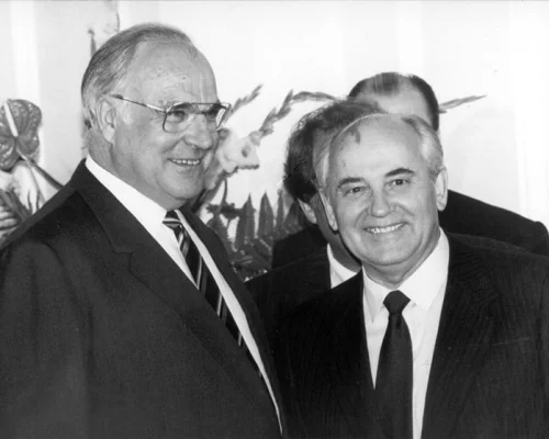 Гельмут Коль и М.С. Горбачев. Бонн. 14 июня 1989 г.