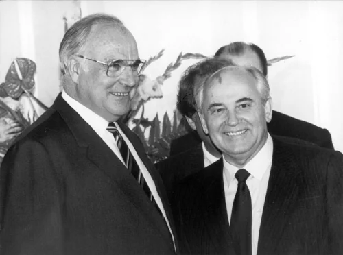 Гельмут Коль и М.С. Горбачев. Бонн. 14 июня 1989 г.