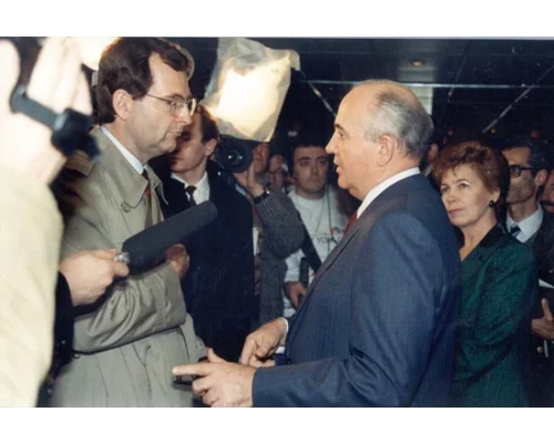 М.С. Горбачев отвечает на вопросы журналистов. Мальта. Декабрь 1989 г.