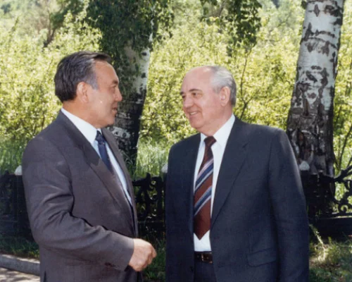 М.С. Горбачев и Н.А. Назарбаев. Май 1991