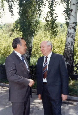 М.С. Горбачев и Н.А. Назарбаев. Май 1991