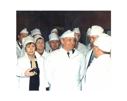 Чернобыльская АЭС. М.С. Горбачев, Р.М. Горбачева 1989 г.
