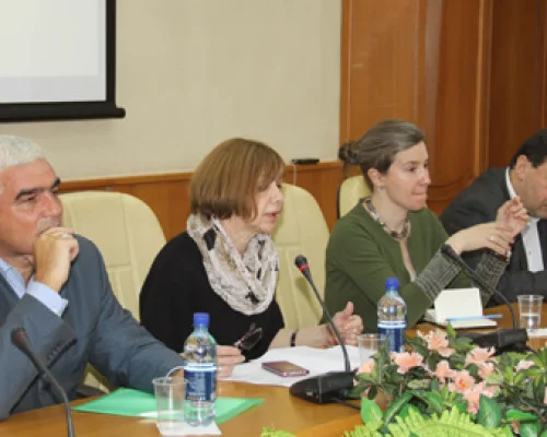 	 Слева направо: А.Рябов, О.Здравомыслова, Е.Шульман, Е.Гонтмахер