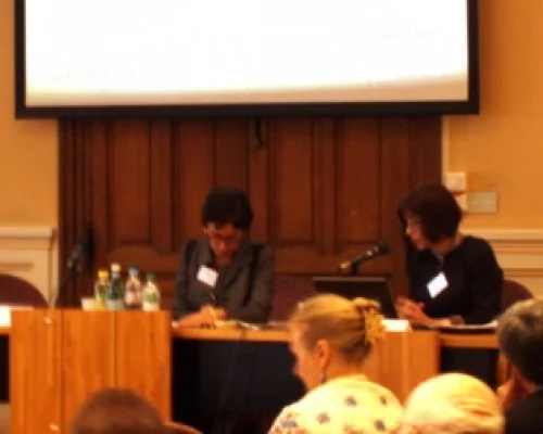 Слева направо: Мари-Пьер Рей и Ольга Здравомыслова