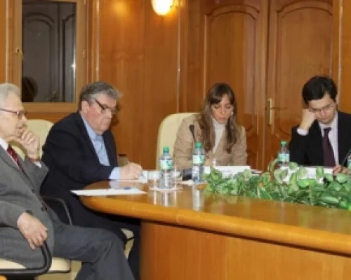 Слева направо Александр Вебер, Георгий Остроумов