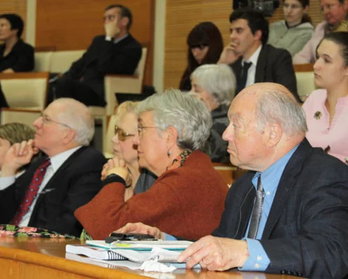 	 Слева направо: Томас Блэнтон, Стивен Коэн, Сергей Рогов, Джек Мэтлок