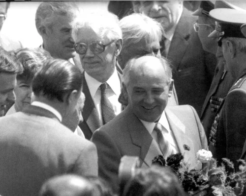 Во время поездок по стране. 1980-е гг.