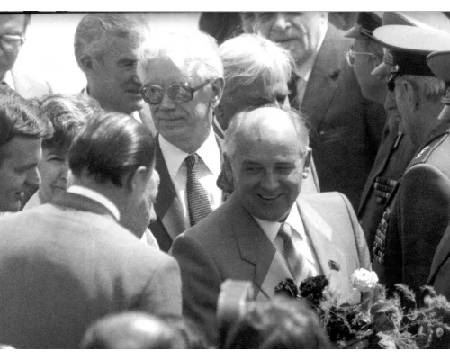 Во время поездок по стране. 1980-е гг.