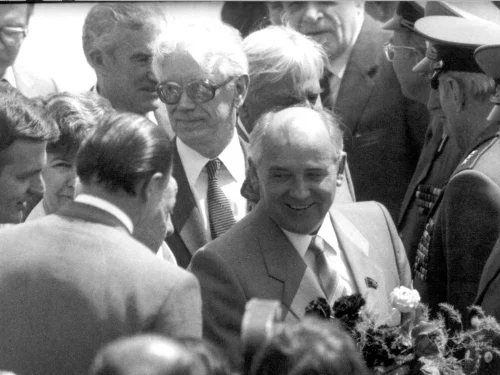 Во время поездок по стране. 1980-е гг.