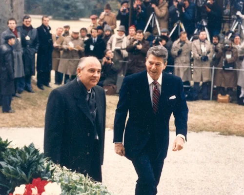 М.С. Горбачев, Р. Рейган. Рейкьявик, октябрь 1986 г.