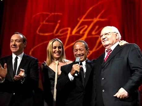 Russian TV Channel One showed Gorbachev celebration party