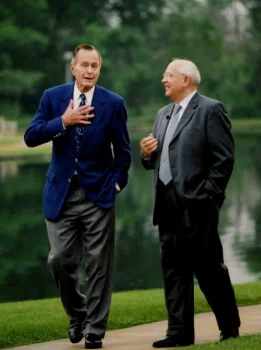 Mikhail Gorbachev expressed deep condolences over the death of George H. W. Bush, the 41st President of the United States