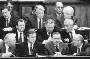 	 Члены Политбюро, ноябрь 1986г. Фото ТАСС