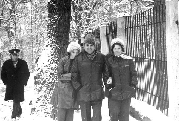 Irina, Mikhail and Raisa Gorbachev. Stavropol. 1970s 